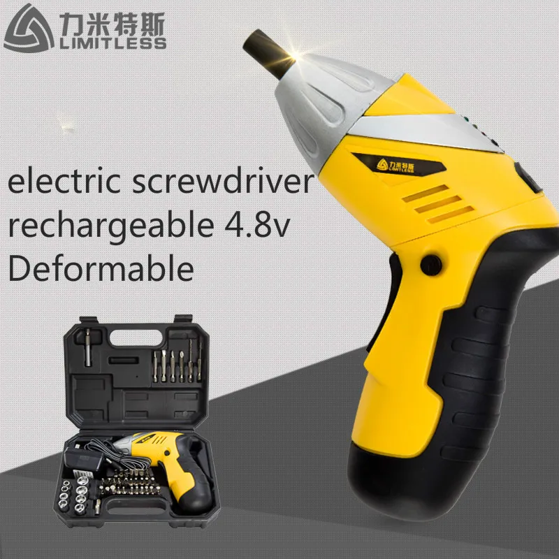 Limitless Rechargeable Screwdriver 4.8v Folding Electric Screwdriver Set Charging Wholesale Cordless sleeve Power Tools
Limitless Rechargeable Screwdriver 4.8v Folding Electric Screwdriver Set Charging Wholesale Cordless sleeve Power Tools