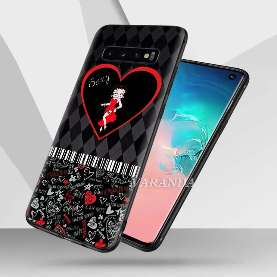 Black Silicone Case for Samsung Galaxy S8 S9 S10 Plus S10e A50 A70 Note 8 9 Cover Betty Boop Cartoon Soft Coque
Black Silicone Case for Samsung Galaxy S8 S9 S10 Plus S10e A50 A70 Note 8 9 Cover Betty Boop Cartoon Soft Coque