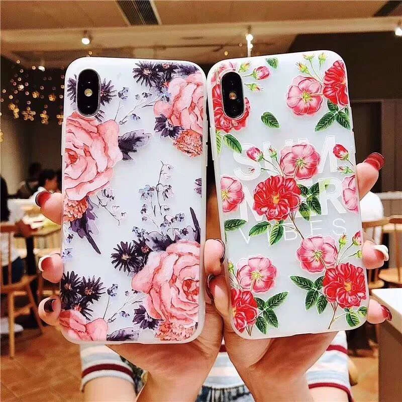Силиконовый чехол TRODINO Flower Florals для Mate 10 lite Nova 2i 3i Rose мягкие чехлы из ТПУ Honor V10 9i Huawei