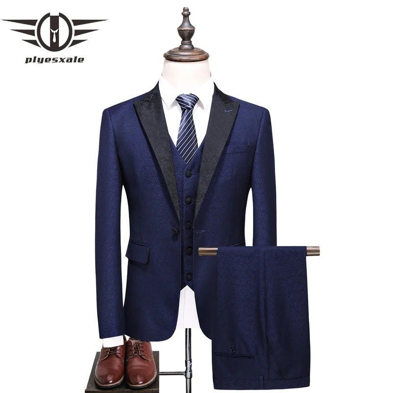 Plyesxale Men 3 Piece Suits 2018 Slim Fit Mens Wedding Suits Tuxedos Brand Formal Wear Shawl Collar Costume Homme Mariage Q377
Plyesxale Men 3 Piece Suits 2018 Slim Fit Mens Wedding Suits Tuxedos Brand Formal Wear Shawl Collar Costume Homme Mariage Q377