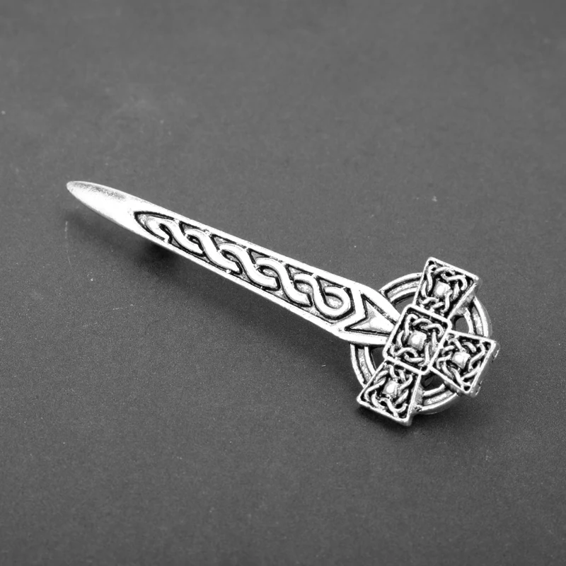 Винтажная брошь в виде расторопши Celtics Knot Kilt Pin ювелирное изделие Outlander