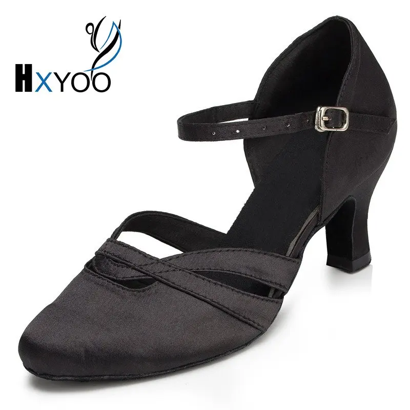 XHYOO Heel Customized Black Purple Antiskid Sole Satin Salsa Shoes Latin Dance Women Ballroom Dance Sandals Lady New Brand 1809
XHYOO Heel Customized Black Purple Antiskid Sole Satin Salsa Shoes Latin Dance Women Ballroom Dance Sandals Lady New Brand 1809