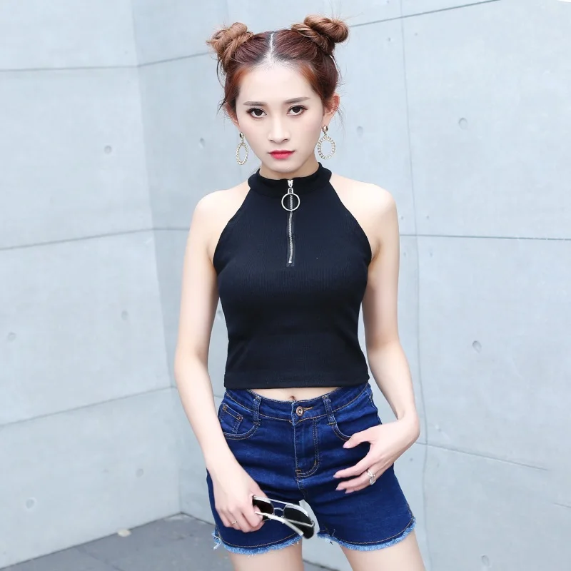 Sexy Crop Top Women's Casual Strapless Halter Neck Slim Tanks Tops Vests Sleeveless Knitted Tops
Sexy Crop Top Women's Casual Strapless Halter Neck Slim Tanks Tops Vests Sleeveless Knitted Tops