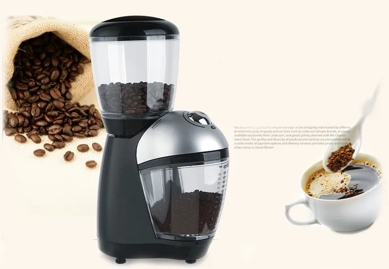 Burr grinder 7oz (200g) bean capacity/electric home coffee grinder /cafe grinder/coffee mill with titanium alloy grinding plate
Burr grinder 7oz (200g) bean capacity/electric home coffee grinder /cafe grinder/coffee mill with titanium alloy grinding plate