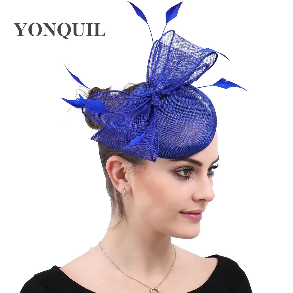 Bridal Royal Blue Fascinator Accessories Linen Fascinator Hairpins Wedding Veils Hat Women Ornaments Headpieces 2020 New Style
Bridal Royal Blue Fascinator Accessories Linen Fascinator Hairpins Wedding Veils Hat Women Ornaments Headpieces 2020 New Style