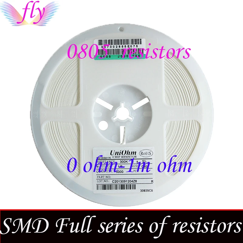 1000 шт. 0805 SMD 1/4 Вт чип резистор 0 Ом ~ 10 м 130R 150R 160R180R 200R 220 240 270 300 330 360 390 430R 470R 1 упаковка