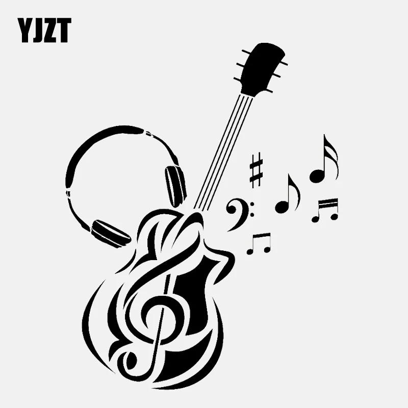 YJZT 12.4CM*15.8CM Guitar Music Headphones Notes For Rock Vinyl Black/Silver Car Sticker C22-0656
YJZT 12.4CM*15.8CM Guitar Music Headphones Notes For Rock Vinyl Black/Silver Car Sticker C22-0656