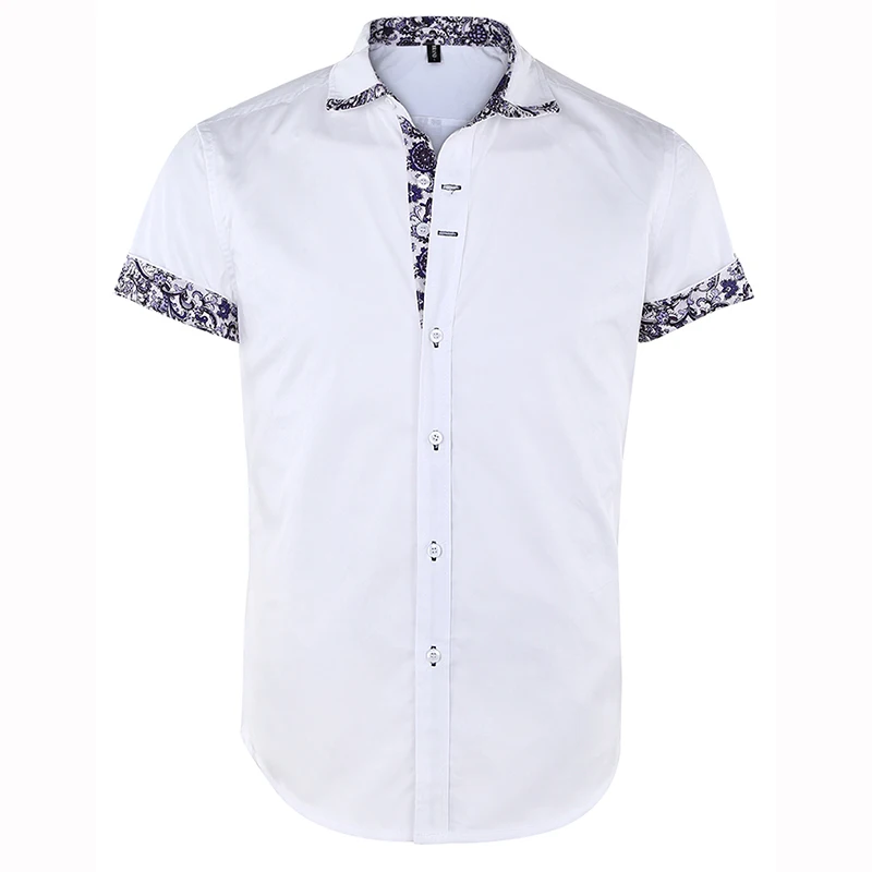 Dioufond Men's Short Sleeve Floral Print Patchwork Button Down Casual Shirts Solid Work Slim Fit Shirt Plus Size Mens Clothes
Dioufond Men's Short Sleeve Floral Print Patchwork Button Down Casual Shirts Solid Work Slim Fit Shirt Plus Size Mens Clothes