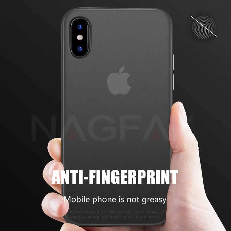NAGFAK 0 29 мм матовый чехол для телефона iPhone 6 6S Plus 8 7 ультра тонкий жесткий X 5 5S SE 10