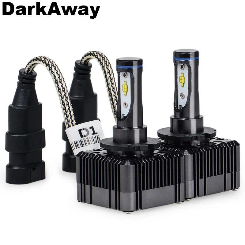 DarkAway D1S LED Bulb Best Car Headlight D1R D3S D3R Lamp 72W 8000Lm Same Size as D1/D3 Original Bulb Plug Play White 6000K IP67
DarkAway D1S LED Bulb Best Car Headlight D1R D3S D3R Lamp 72W 8000Lm Same Size as D1/D3 Original Bulb Plug Play White 6000K IP67