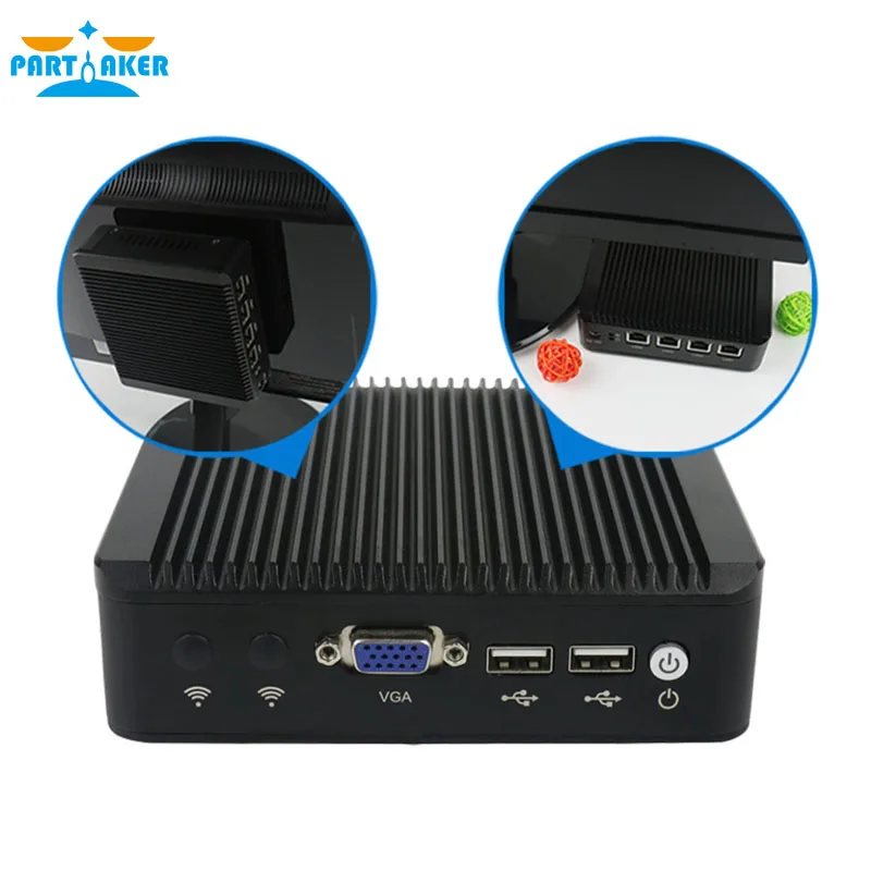 Partaker I1 Fanless Quad Core J1900 Mini PC Netwrok Server 4*Intel Gigabit Lan Port Support 3G/4G
Partaker I1 Fanless Quad Core J1900 Mini PC Netwrok Server 4*Intel Gigabit Lan Port Support 3G/4G
