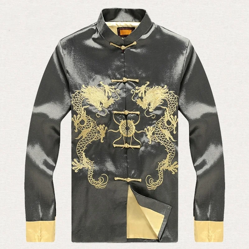 Traditional Chinese Clothing For Men Shanghai Tang Male Dragon Kimono Mandarin Jacket Han China Top Online Chinese Store KK2754
Traditional Chinese Clothing For Men Shanghai Tang Male Dragon Kimono Mandarin Jacket Han China Top Online Chinese Store KK2754