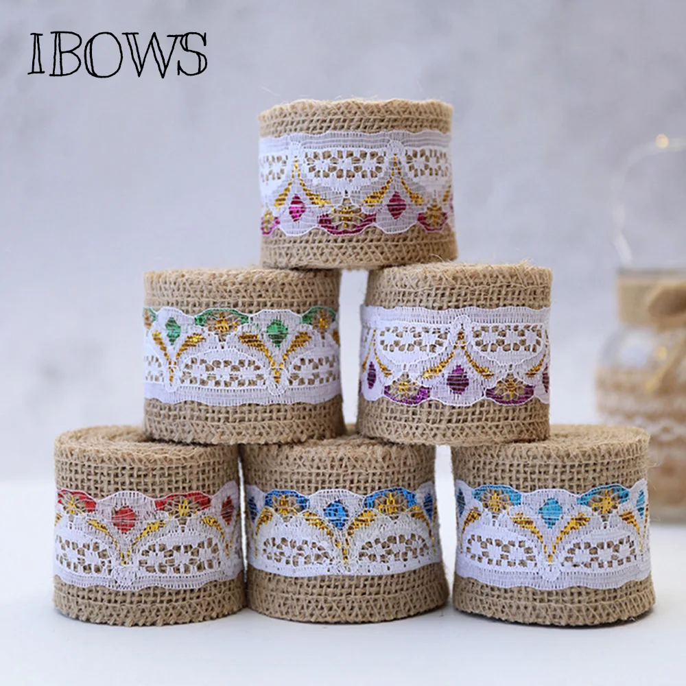IBOWS 1PC Hemp 50mm 2M Linen Organza Lace Ribbon For DIY Wedding Party Webbing Bag Shoes Crafts Gift Packing DIY Belt Decoration
IBOWS 1PC Hemp 50mm 2M Linen Organza Lace Ribbon For DIY Wedding Party Webbing Bag Shoes Crafts Gift Packing DIY Belt Decoration