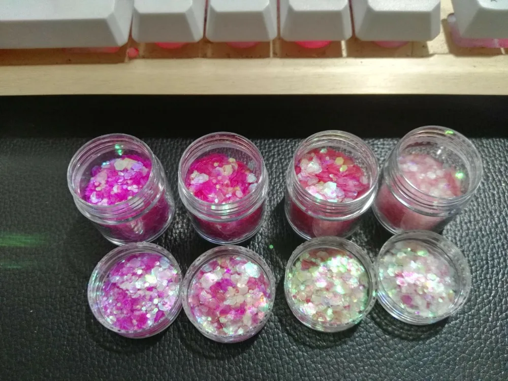 5pcs 10ml mixed Pink glitter powder for Mold,Nail Glitter Powder Sequins Powder For Nail art,Jewelry making diy fine glitter 
5pcs 10ml mixed Pink glitter powder for Mold,Nail Glitter Powder Sequins Powder For Nail art,Jewelry making diy fine glitter