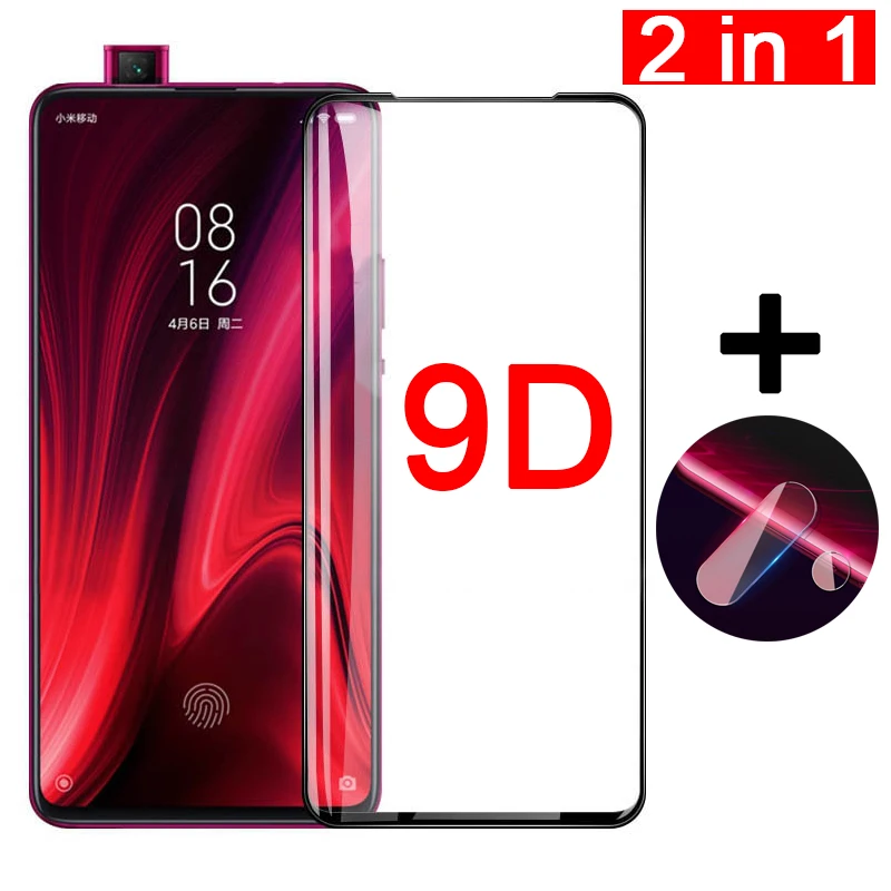 Защитное стекло 9D (экран+камера) для Xiaomi Mi 9T Pro|Защитные стёкла и плёнки телефонов|