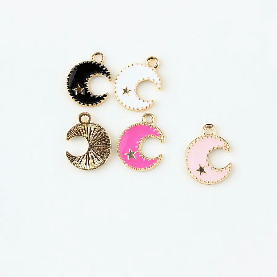 Wholesale 50PCS/Lot Gold Tone Alloy Moon Stars Oil Drop Jewelry Charms Enamel DIY Jewelry Bracelet Necklace Floating Charm
Wholesale 50PCS/Lot Gold Tone Alloy Moon Stars Oil Drop Jewelry Charms Enamel DIY Jewelry Bracelet Necklace Floating Charm