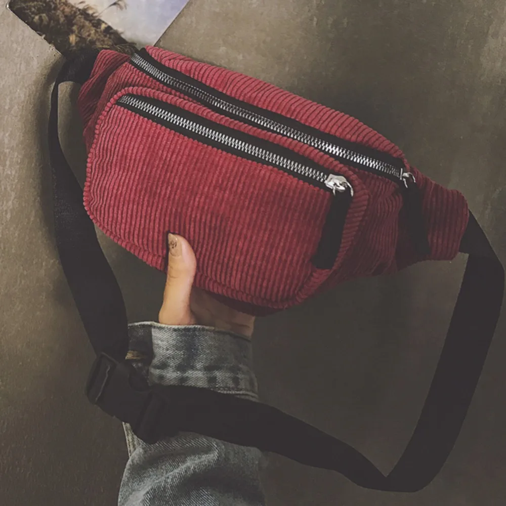 Vintage Corduroy Waist Pack Women Girls Chest Pouch Belt Bags Female Fashion Messenger Shoulder Fanny Pack Heuptas Pochete 2019
Vintage Corduroy Waist Pack Women Girls Chest Pouch Belt Bags Female Fashion Messenger Shoulder Fanny Pack Heuptas Pochete 2019