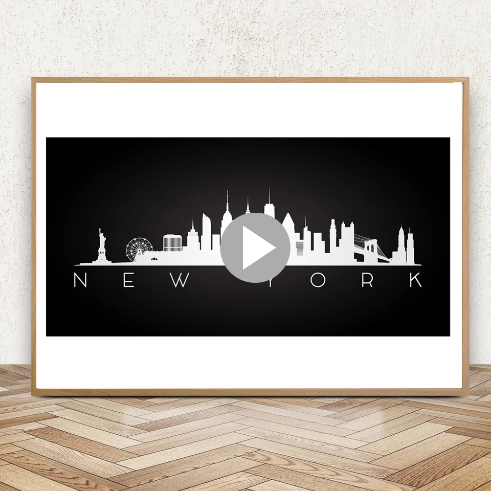 Abstract City New York Black White Nordic Posters Prints Modern Canvas Painting Wall Minimalist Pictures For Bedroom Home Decor
Abstract City New York Black White Nordic Posters Prints Modern Canvas Painting Wall Minimalist Pictures For Bedroom Home Decor