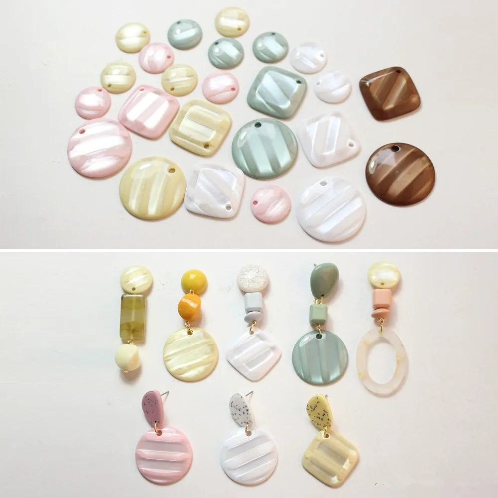 New 30pcs/lot Imitation shell effect geometry rounds/square shape flatback resin beads for jewelry earring/keychain pendants
New 30pcs/lot Imitation shell effect geometry rounds/square shape flatback resin beads for jewelry earring/keychain pendants