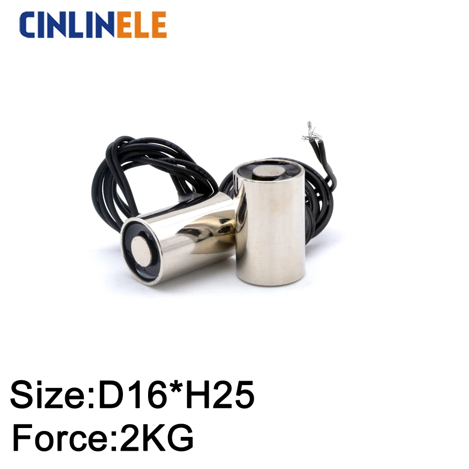 D16mm*H25mm 2KG/20N Holding Electric Magnet Lifting Solenoid Sucker Electromagnet DC 6V 12V 24V Non-standard custom
D16mm*H25mm 2KG/20N Holding Electric Magnet Lifting Solenoid Sucker Electromagnet DC 6V 12V 24V Non-standard custom