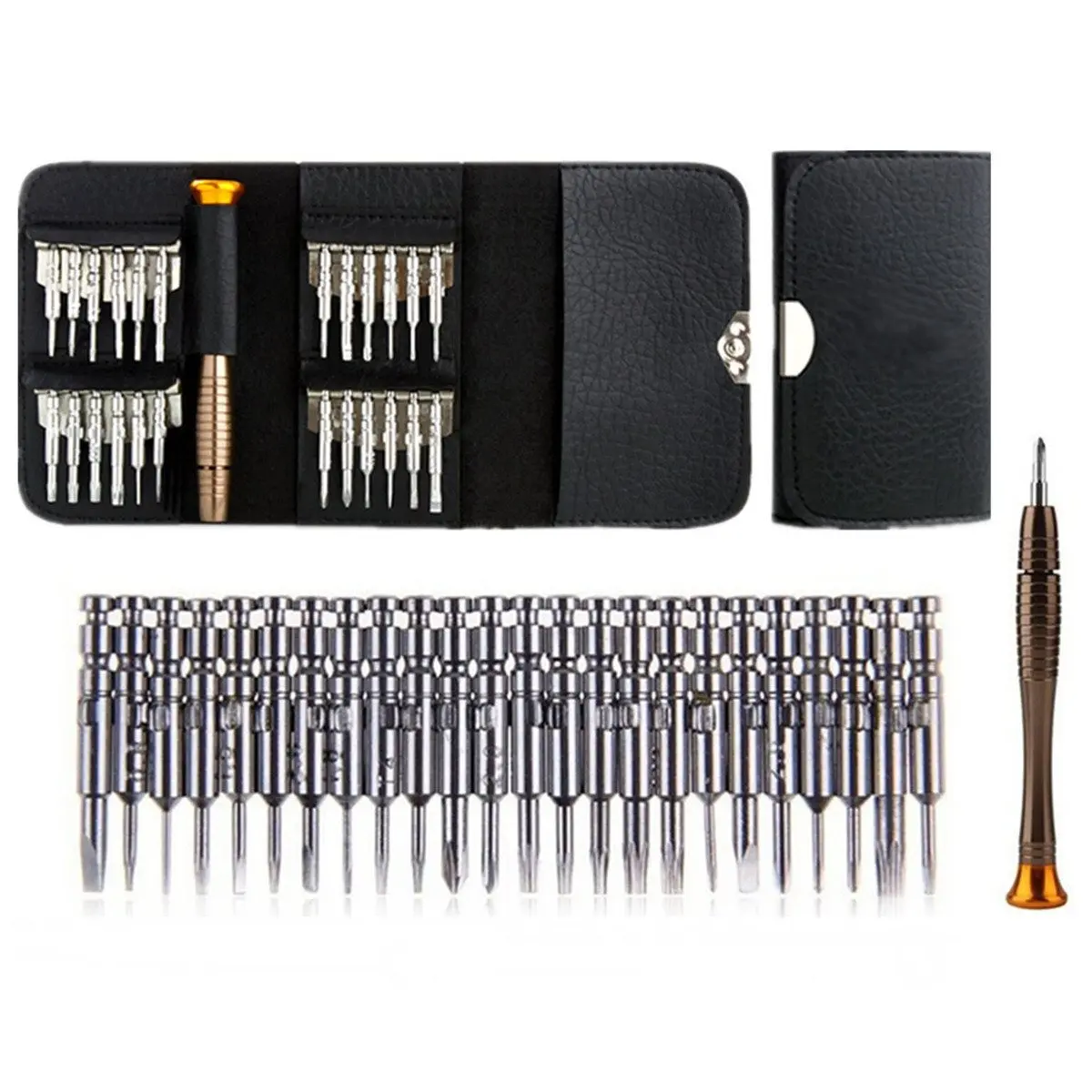 Screwdriver Set 25 in 1 Multi-purpose Precision Screwdriver Wallet Set Repair Tools For PC Camera Phone Laptop Hand Tool
Screwdriver Set 25 in 1 Multi-purpose Precision Screwdriver Wallet Set Repair Tools For PC Camera Phone Laptop Hand Tool