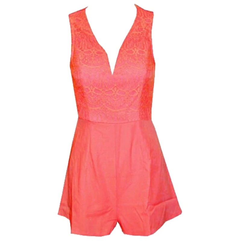 2019 Women Girls New Fashion Casual Solid V-neck Lace Floral Spliced Chiffon Playsuit Summer Sleeveless Playsuits Hot
2019 Women Girls New Fashion Casual Solid V-neck Lace Floral Spliced Chiffon Playsuit Summer Sleeveless Playsuits Hot