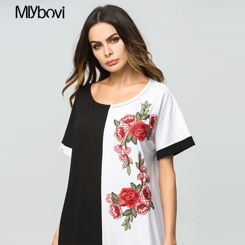 Women Islamic Embroidery Maxi long Dress summer 2018 women O neck Patchwork Abaya Floral Fashion casual dresses plus size dress
Women Islamic Embroidery Maxi long Dress summer 2018 women O neck Patchwork Abaya Floral Fashion casual dresses plus size dress