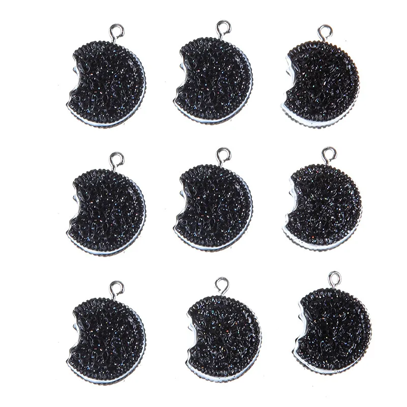 New Design Simulated food Half Oreo Biscuits Resin Pendant charms for Making jewelry DIY 10 pcs Wholesale
New Design Simulated food Half Oreo Biscuits Resin Pendant charms for Making jewelry DIY 10 pcs Wholesale
