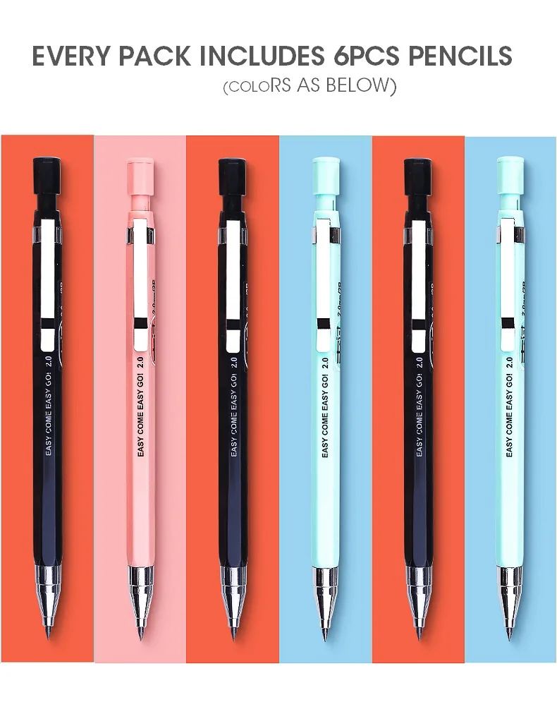 M&G 2B Mechanical Pencil 2.0mm with Sharpener for kids Automatic pencils pencil lead Drawing Sketch school Supplies Stationery
M&G 2B Mechanical Pencil 2.0mm with Sharpener for kids Automatic pencils pencil lead Drawing Sketch school Supplies Stationery