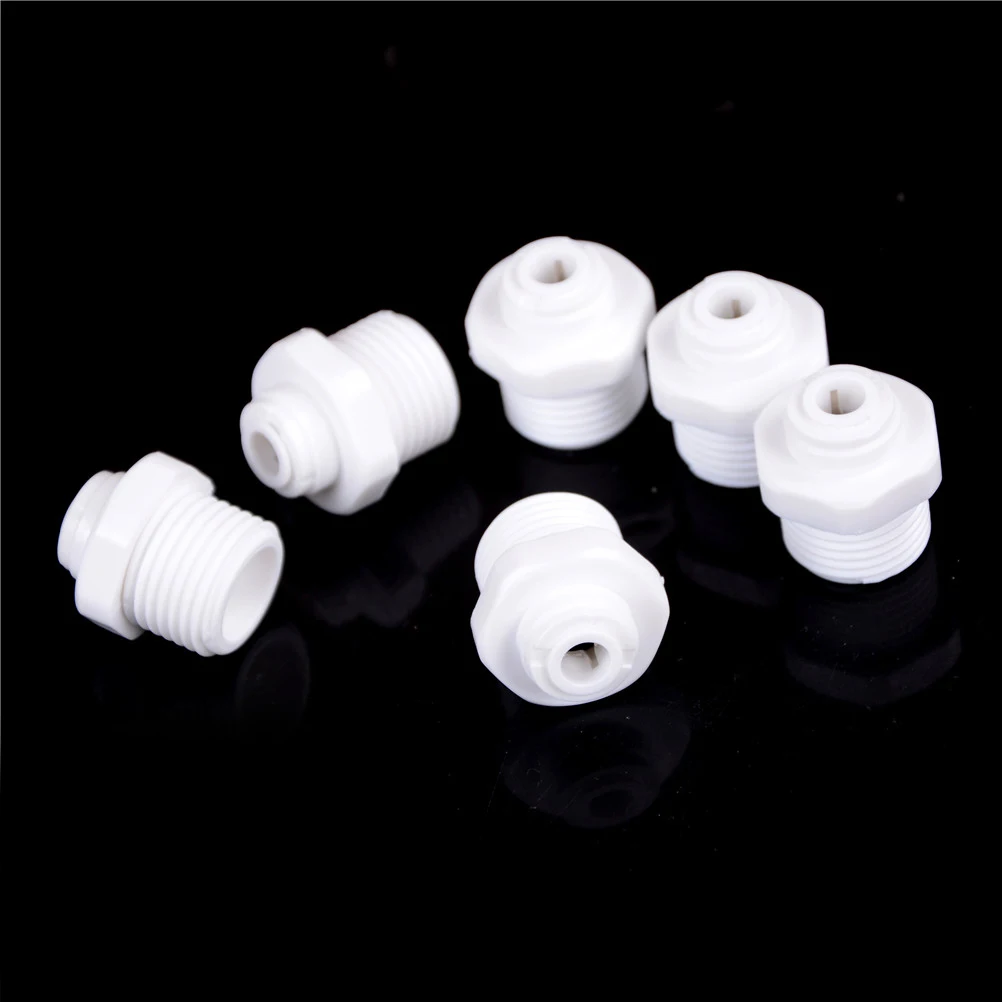 6pcs/lot 1/4 Tube OD To 1/2 Male Push In To Connect Quick For Aquarium System Plastic Pipe Fittings
6pcs/lot 1/4 Tube OD To 1/2 Male Push In To Connect Quick For Aquarium System Plastic Pipe Fittings