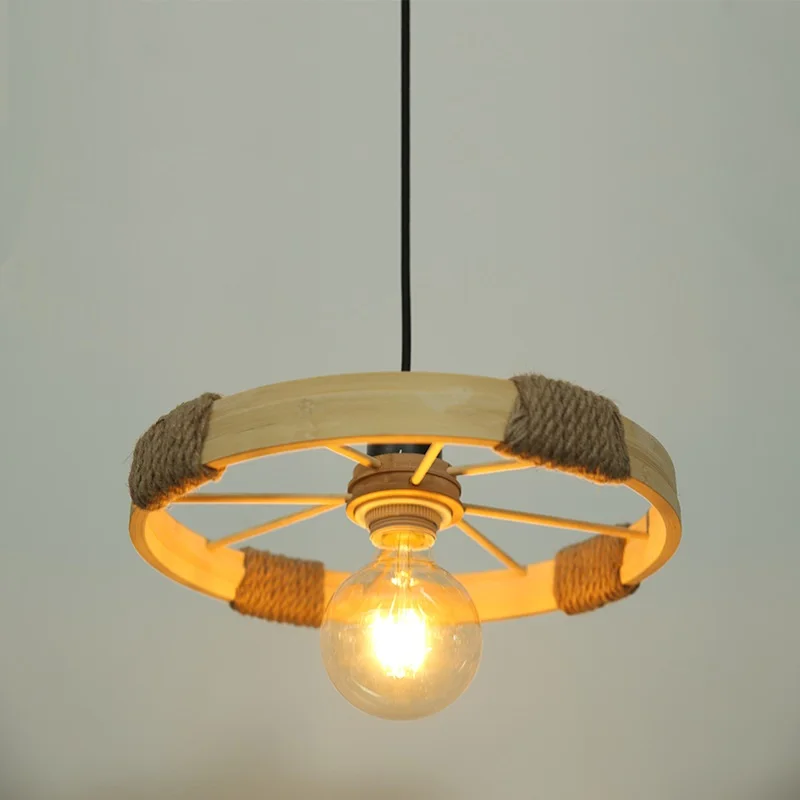 LukLoy American Country Bamboo Art Wheel Single Head Pendant Light Creative Personality Clothing Shop Bar Cafe Bedroom Lamp
LukLoy American Country Bamboo Art Wheel Single Head Pendant Light Creative Personality Clothing Shop Bar Cafe Bedroom Lamp