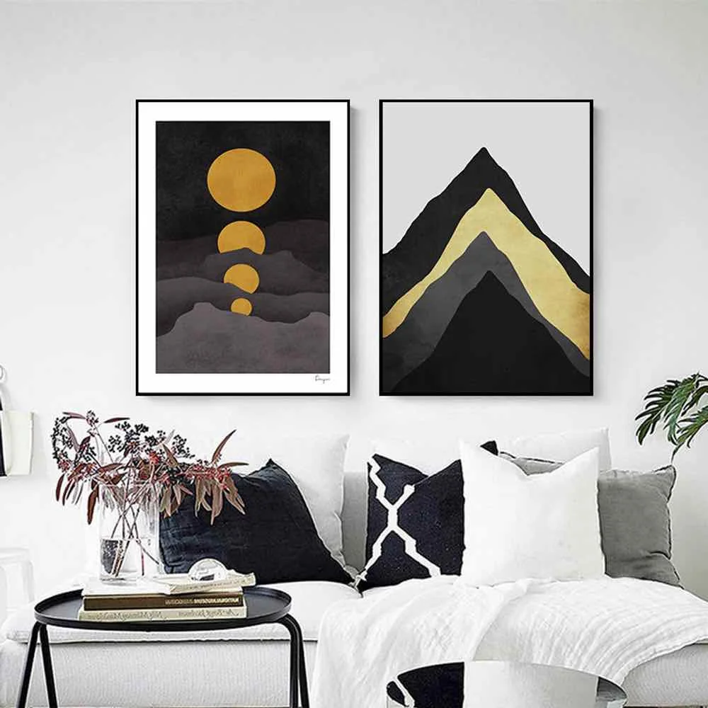 HAOCHU Mountains Moon Simple Canvas Painting For Living Room Home Decor Painting Print Poster Simple Nordic Wall Picture
HAOCHU Mountains Moon Simple Canvas Painting For Living Room Home Decor Painting Print Poster Simple Nordic Wall Picture
