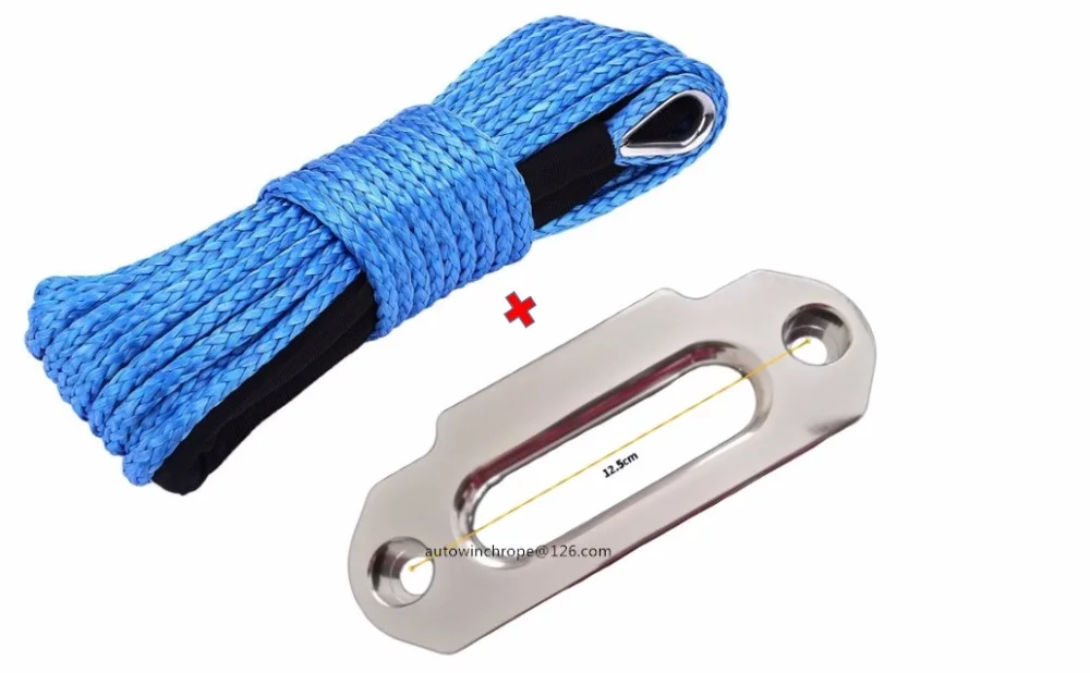 Blue 3/16"*50ft ATV Winch Line&4000lbs Rope Fairlead, Off Road Rope,Synthetic Winch Cable,Plasma Rope
Blue 3/16"*50ft ATV Winch Line&4000lbs Rope Fairlead, Off Road Rope,Synthetic Winch Cable,Plasma Rope