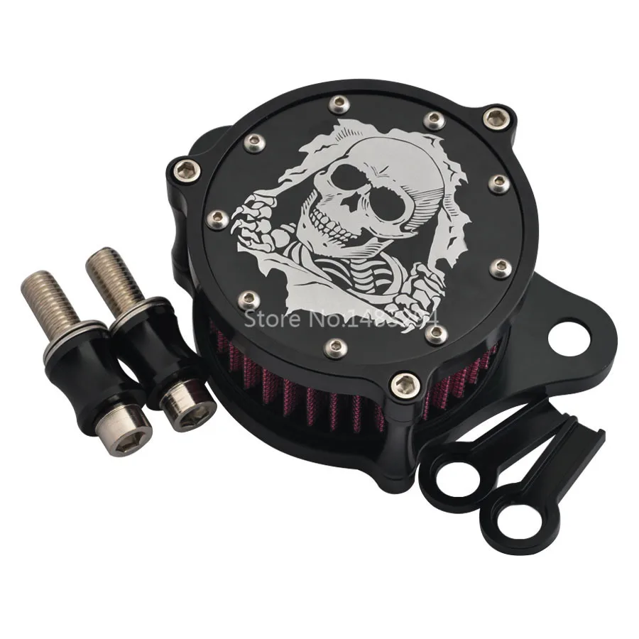 Motorbike Air Cleaner Intake Filter Custom Skull Style For Harley Sportster Forty Eight 72 XL 883 1200 04-Up
Motorbike Air Cleaner Intake Filter Custom Skull Style For Harley Sportster Forty Eight 72 XL 883 1200 04-Up