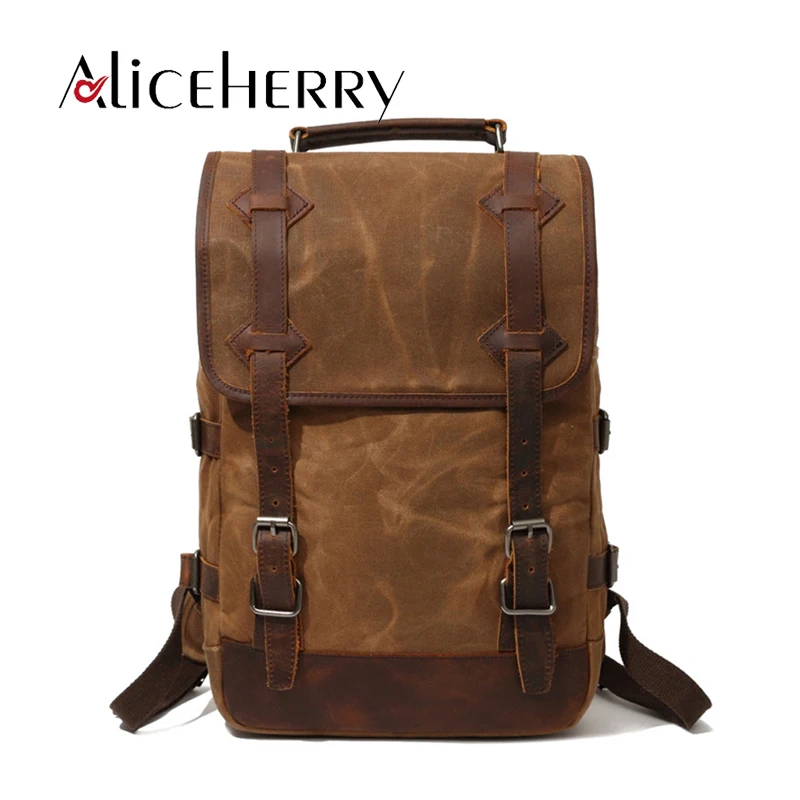 Famous Brand Vintage Women Canvas Leather Backpacks Classic Men Big Backpack for Teens Laptop Bag Casual School Shoulder Bags
Famous Brand Vintage Women Canvas Leather Backpacks Classic Men Big Backpack for Teens Laptop Bag Casual School Shoulder Bags