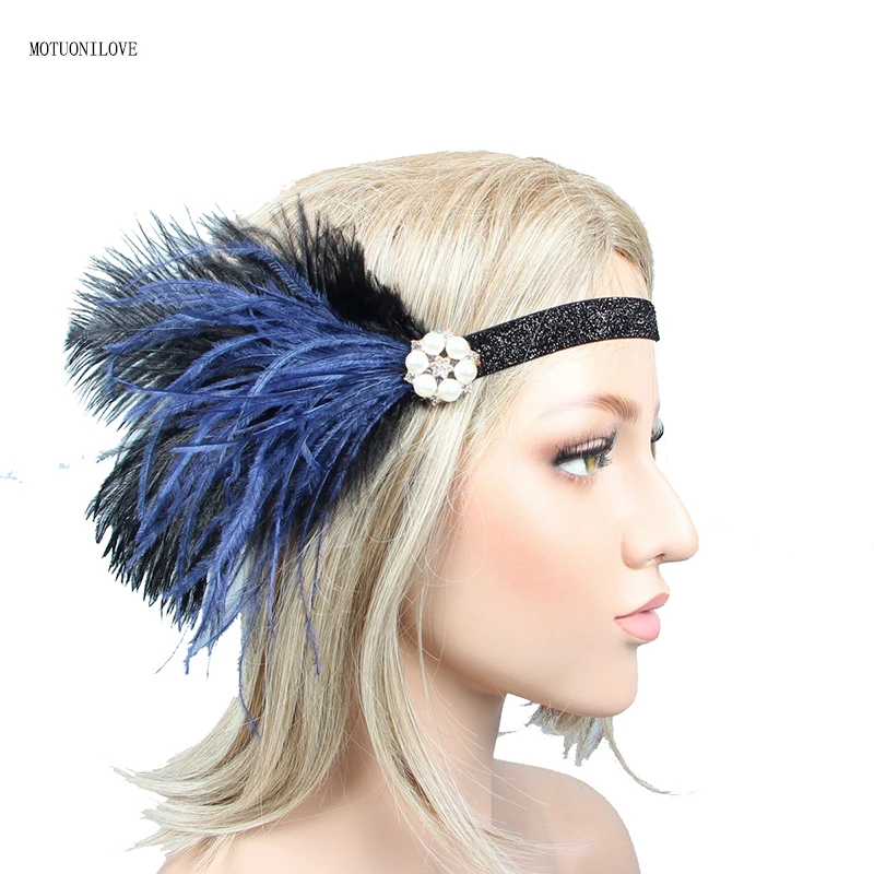 Royal Blue and Black Feather Shining Womens Headband With Pearls Rhinestone Wedding Hair Band Bridal Headwear Tocado De Novia
Royal Blue and Black Feather Shining Womens Headband With Pearls Rhinestone Wedding Hair Band Bridal Headwear Tocado De Novia