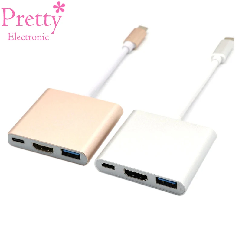 USB 3.1 Type C Thunderbolt 3 TO HDMI USB 3.0 multi-port Adapter Dongle Dock Cable for New Macbook Pro Mouse Keyboard TV Phone
USB 3.1 Type C Thunderbolt 3 TO HDMI USB 3.0 multi-port Adapter Dongle Dock Cable for New Macbook Pro Mouse Keyboard TV Phone
