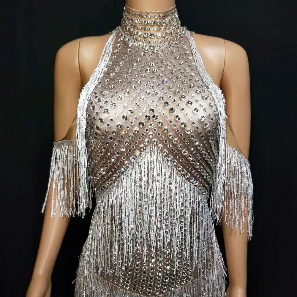 Crystals Fringes Long Dress Fashion Luxurious Evening Party Sexy Tassels Stretch Dress Prom Birthday Celebrate Stones Sexy Dress
Crystals Fringes Long Dress Fashion Luxurious Evening Party Sexy Tassels Stretch Dress Prom Birthday Celebrate Stones Sexy Dress