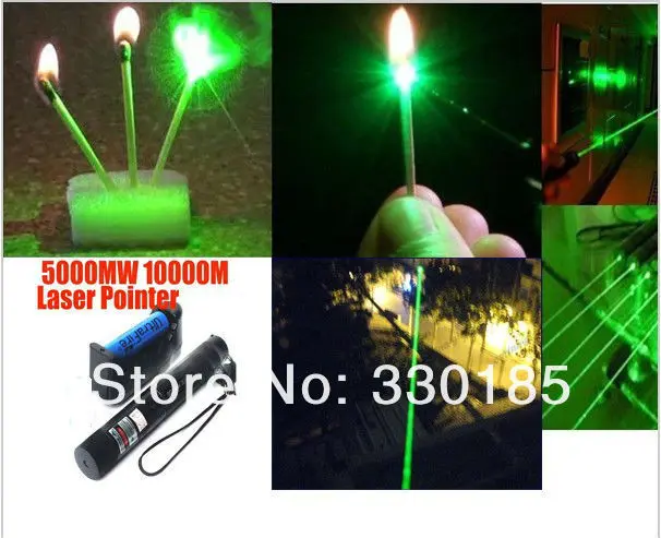 

High power Military 100w 100000m 532nm Green Laser Pointers Flashlight Light Burning Matches & Burn Cigarettes Lazer Hunting