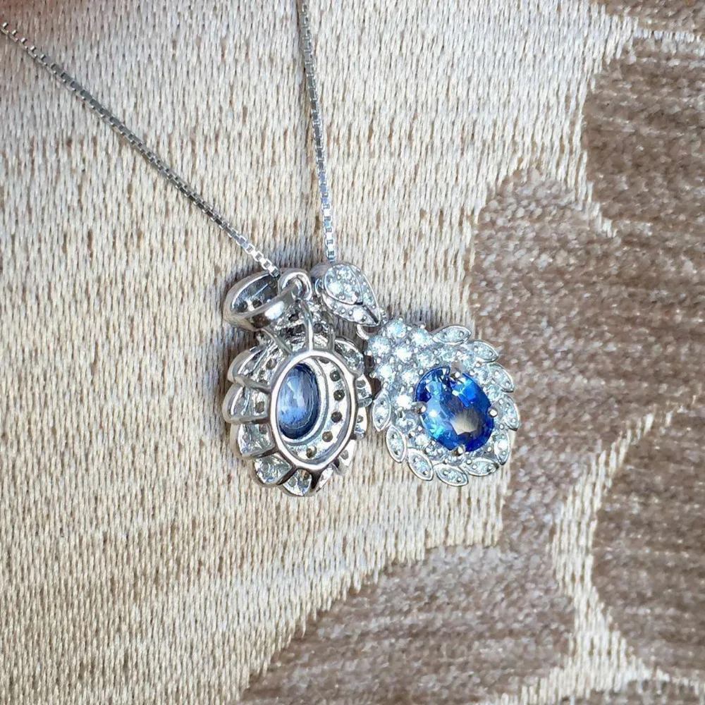 natural blue sapphire pendant S925 silver Natural gemstone Pendant Necklace trendy Luxury elegant fruit women gift jewelry
natural blue sapphire pendant S925 silver Natural gemstone Pendant Necklace trendy Luxury elegant fruit women gift jewelry