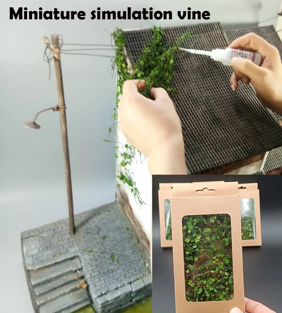 Miniature model vine Scenario model Simulated mountain tiger vegetation DIY Miniature Scene Modification Materials
Miniature model vine Scenario model Simulated mountain tiger vegetation DIY Miniature Scene Modification Materials