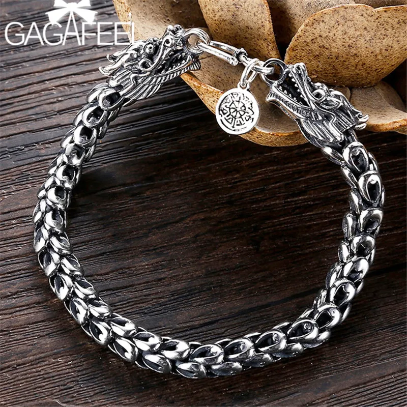 GAGAFEEL 4/5/6/8MM Men's Dragon Bracelet 925 Sterling Silver Bangles Bracelets Homme Silver Jewelry Men Male Birthday Gift
GAGAFEEL 4/5/6/8MM Men's Dragon Bracelet 925 Sterling Silver Bangles Bracelets Homme Silver Jewelry Men Male Birthday Gift