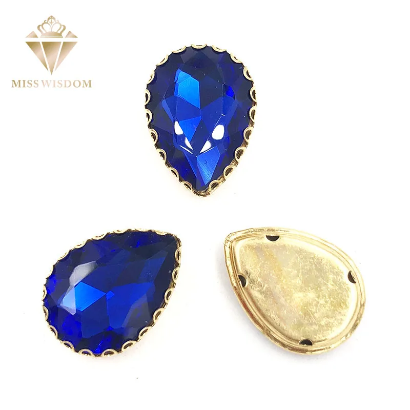 10X14/13x18mm royal blue water drop gold bottom lacy shape claws glass crystal sew on rhinestones Diy clothing accessories
10X14/13x18mm royal blue water drop gold bottom lacy shape claws glass crystal sew on rhinestones Diy clothing accessories