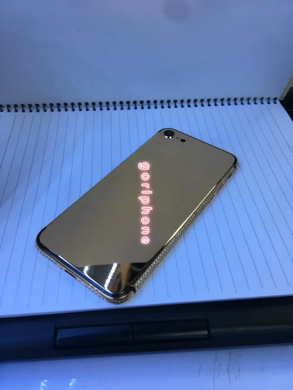 Позолоченный оригинальный корпус для телефона 7 и phone7 plus розовое золото 24 карата