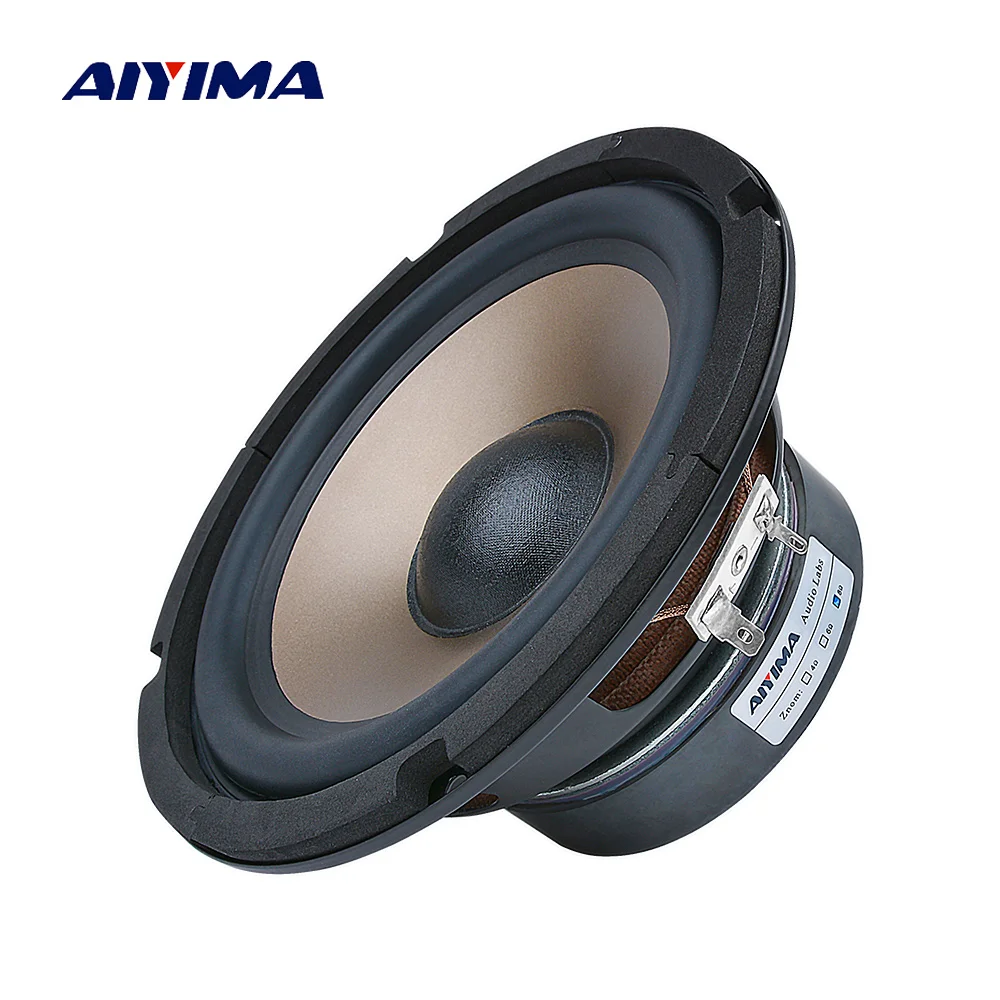 

AIYIMA 6.5 Inch Subwoofer Audio Speaker 80W 4 8 Ohm High Power Fever Woofer Music Loudspeaker DIY For Bookshelf Sound System