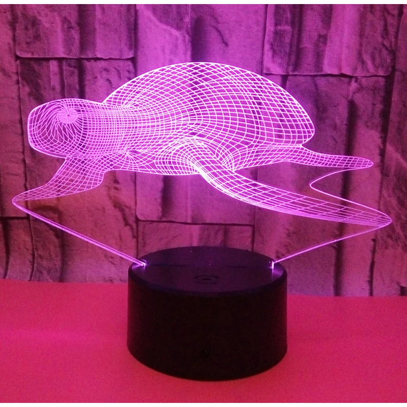 3D LED Night Light Sea Turtle Tortoise with 7 Colors Light for Home Decoration Lamp Amazing Visualization Optical Illusion
3D LED Night Light Sea Turtle Tortoise with 7 Colors Light for Home Decoration Lamp Amazing Visualization Optical Illusion