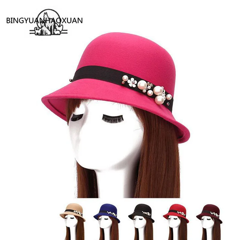 BINGYUANHAOXUAN Fashion 2017 Casual Spring Winter Warm Felt Hat From Vintage Hats For Women Floppy Cap Ladies Imitation Wool
BINGYUANHAOXUAN Fashion 2017 Casual Spring Winter Warm Felt Hat From Vintage Hats For Women Floppy Cap Ladies Imitation Wool