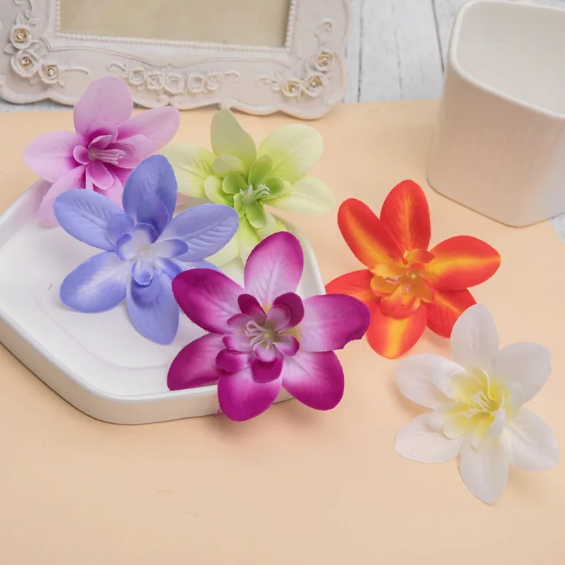 200pcs 8cm Silk rose head Orchid artificial flowers for home wedding decoration accessories pompon diy Cherry needlework
200pcs 8cm Silk rose head Orchid artificial flowers for home wedding decoration accessories pompon diy Cherry needlework