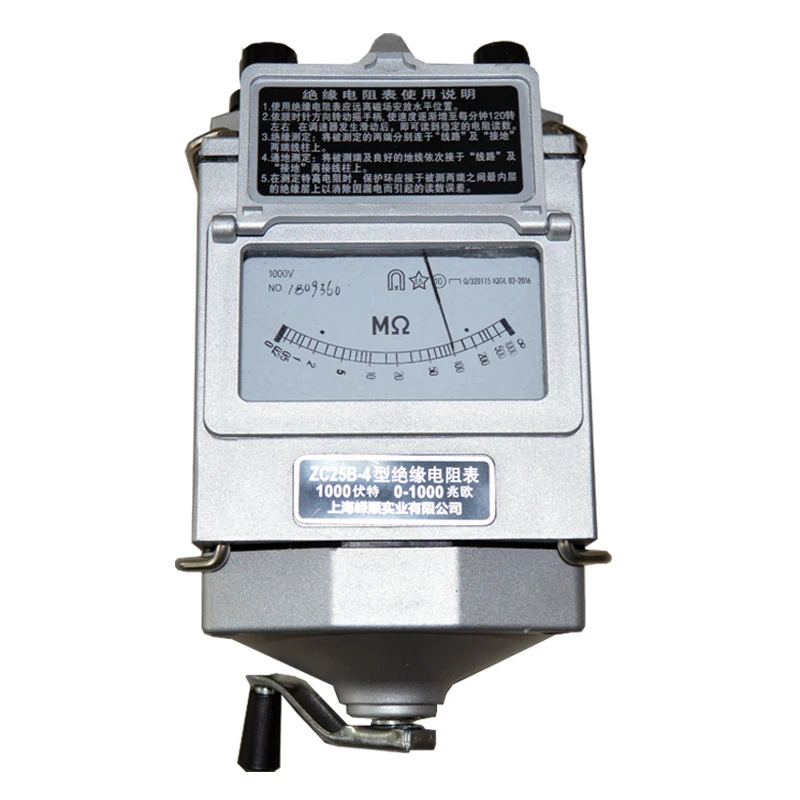 Megohmmeter 1000v тестер сопротивления изоляции Электрический измеритель приборное
