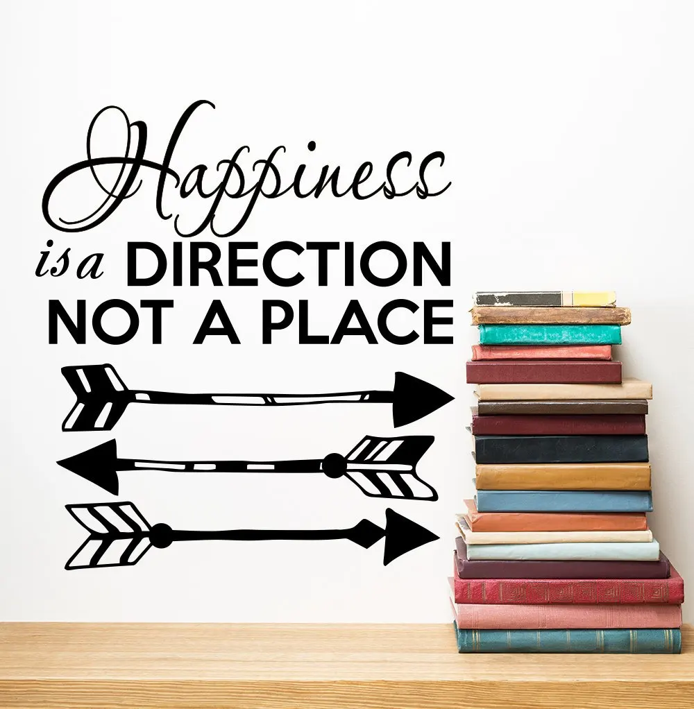 Fashion Boho Arrow Qoutes Wall Sticker Happiness is a Direction Home Wall Stickers Living Room Decorative Vinyl adesivo NY-294
Fashion Boho Arrow Qoutes Wall Sticker Happiness is a Direction Home Wall Stickers Living Room Decorative Vinyl adesivo NY-294